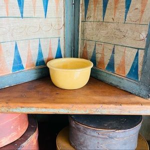 ♥️ Vintage ♥️ Old Mustard Stoneware Bowl
